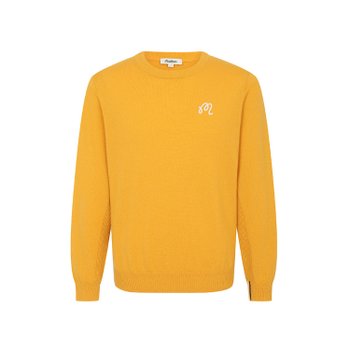 말본골프 M 캐시 혼방 크루넥 니트스웨터 MUSTARD (MAN) M6321PKT07MUS