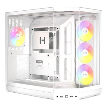 HYTE Y50 RGB 미들타워 케이스 스노우 화이트