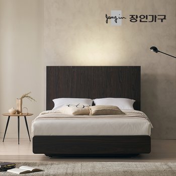 까르뎅차콜 E0등급 LED 호텔 평상형 침대 프레임 Q +유로탑