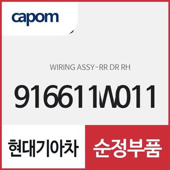 리어 도어 우측 와이어링 (916611W011) 프라이드