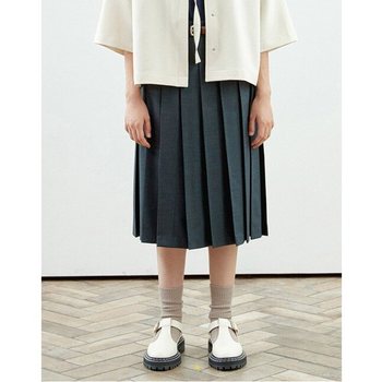 [MOMEN] Every Moment Pleats Pants - Charcoal_XMTDSYFA31105