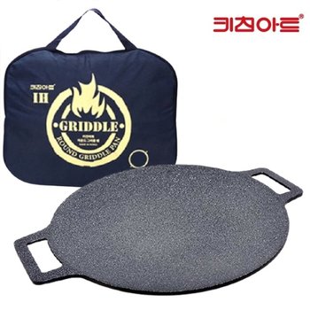키친아트 라운드 IH인덕션 그리들팬 29cm-가방포함