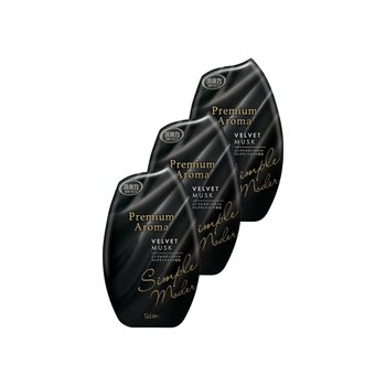 [해외] 쇼슈리키 실내 방향제 벨벳마스크 400ml x 3개 프리미엄 아로마 현관 거실 주방등 방치형