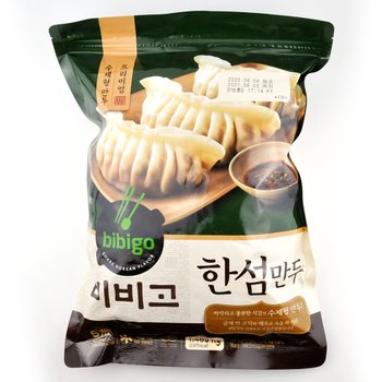 프리미엄 수제형 만두 비비고 한섬만두 1.408kg 아이스박스+얼음팩 발송