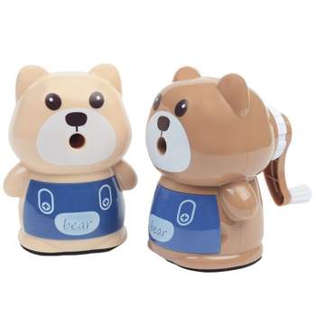 멜빵바지 CX81JG48 곰 연필깎이(1p) 자동배출식 곰돌이 연필깍이 학용품 문구