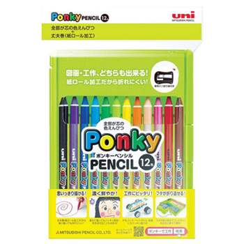글로벌이지 미쯔비시 유니 폰키 펜슬 색연필 12색 세 12색색연필 색연필12색 연필색연필