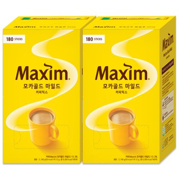 동서 맥심 모카골드 커피믹스 180T+180T 총360T