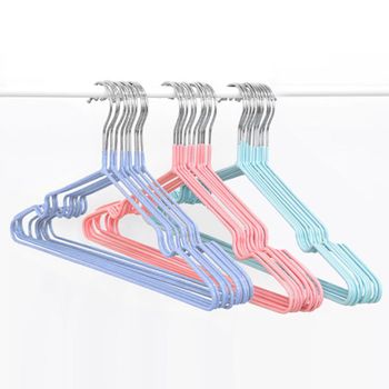 비스토어657 베이직 OIZT8891 옷걸이 10P PVC 논슬립 코팅
