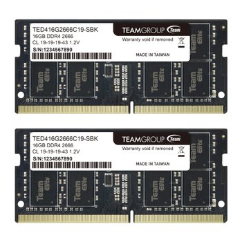 [해외] TEAMGROUP 엘리트 DDR4 32GB 키트 16GB x 2개