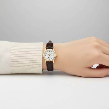 카시오 LTP-1094Q-7B5RDF (LTP-1094Q-7B5) 아날로그 수능 학생 하트초침 여성 가죽시계 1667676