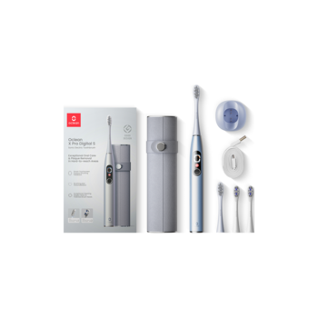 [해외] 오클린 Oclean 전동칫솔 X Pro 디지털 세트  실버 1개