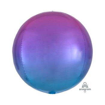 PWM - DK 오브옹브레은박풍선(핑크블루) 생일 풍선 파티용품 데코 배너 장식소품 가랜드