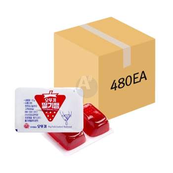 오뚜기 일회용 딸기잼 디스팬팩 1BOX 12g 480개입