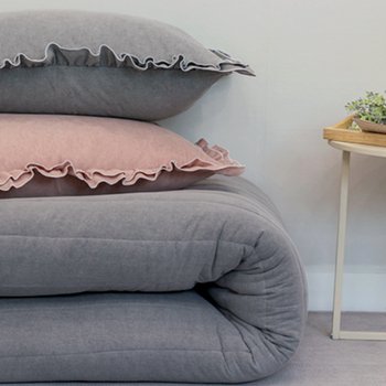 바이오워싱 어스틴 요 커버 / 딥그레이 / 싱글 슈퍼싱글 더블 퀸 킹 라지킹 면 100%