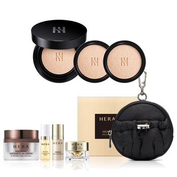 헤라[단독]블랙쿠션 파운데이션 디럭스 SPF34/PA++ 15gx2 (본품1개+리필2개)