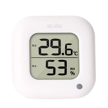 고품질 디지털 온습도계 CS-204 화이트 최고 최저 온도 습도 (WC82D80)