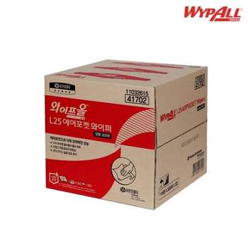 와이프올 L25 산업용 와이퍼 대형 3겹 300매 41702 산업용와이퍼 산업와이퍼 에어포켓와이퍼