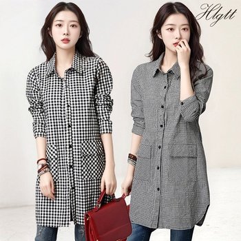 [헬리꽁땡]듀오체크포켓미디셔츠2종