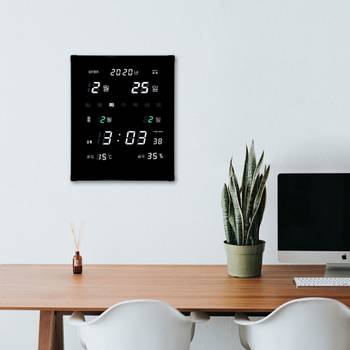 코트론 GPS 오차없는 LED 벽시계 요일 날짜 온도 습도 표시 가정용 KMG-2990