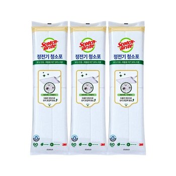3M 정전기 청소포 대형 60매 x 3개