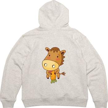 기모후드티 뒷면 당근 말밥 말띠 호오스 그림 프린팅