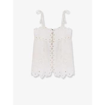 [해외] [N85]FARM RIO 336579 FARM RIO Perforated linen top