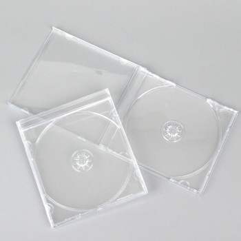 교육용 cd 보관 투명 케이스 레코드샵 학교 양면