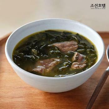 [조선호텔] 한우 미역국 730g x 7팩 (14인분)
