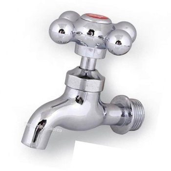 십자 수도꼭지 온수용 캠핑장 수리 리모델링 세탁기 커플링 교체용수전 베란다 수도