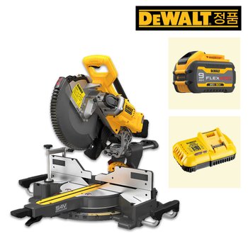 디월트 DCS781X1 60Vmax 3.0Ah 1팩 플렉스볼트 BL 305mm(12인치) 충전 슬라이딩 각도절단기 톱날