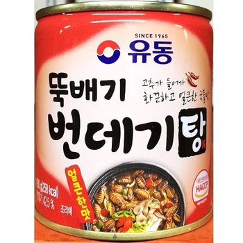 유동 얼큰한 번데기탕 280gX12개 통조림 번데기캔