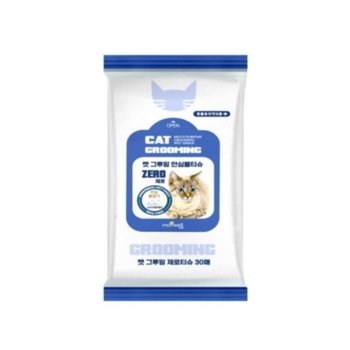 고양이샴푸 닥터티슈 고양이 그루밍 안심 물티슈 30매