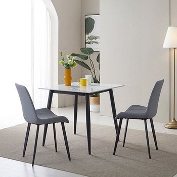 (착불) 관리가 편한 세라믹 2인용식탁+의자2개 WB618