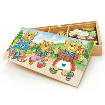 옷입히기 IH82BT71 곰돌이 그림 퍼즐 수조작영역 학습 교구