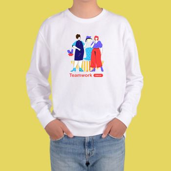 맨투맨 화이트 프리랜서 온택트 디지털노마드 디자인