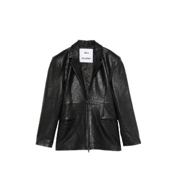26 SS Won Hundred 플로리나 레더 블레이저 413816027 TP452590089