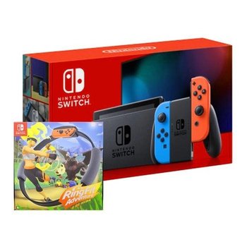 닌텐도 스위치 배터리개선 HAD [네온레드,블루] + 링 피트 어드벤처 악세서리세트 국내정품 Ss