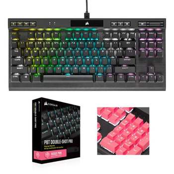 저소음적축 기계식키보드 K70 RGB TKL+핑크키캡 컴퓨튀르키예보드 PC키보드 데스크탑키보드