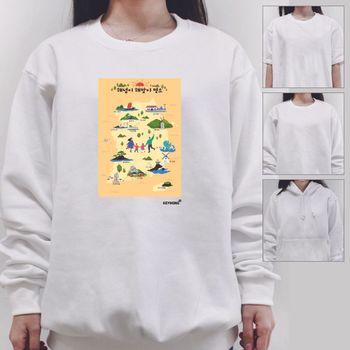 키밍 해넘이 해맞이 지도 티셔츠 후드 맨투맨 반팔티 여름반팔티