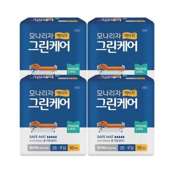 액티브 그린케어 위생깔개 까는기저귀 클린매트 10매x4팩