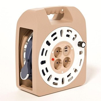 [MEMK508R_61]크림브라운 캠핑 케이블박스3구 20M