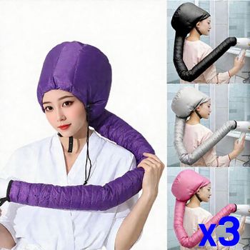 드라이 278BRE74 헤어캡 빠른건조 드라이연결 머리말리기 x3개