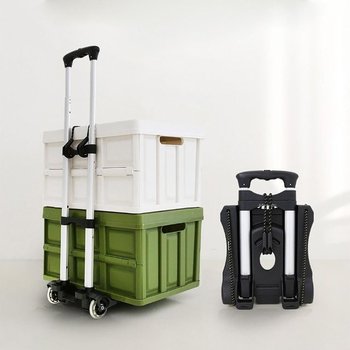 고품질 핸드카트 접이식카트 손수레 3단쇼핑카트 OP 시장 마트 (WD7568F)