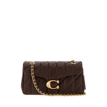 COACH NEW YORK 초콜릿 가죽 태비 숄더백 CP150 B4MPL