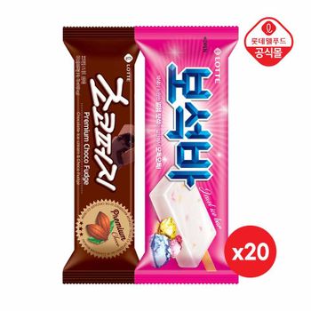 초코퍼지 70ml 20개 + 보석바 80ml 20개[36259699]