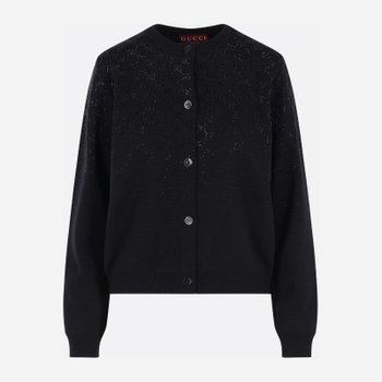 [해외배송] 구찌 그라디언트 GG 크리스탈 울 블렌드 가디건 813850 XKFB31043