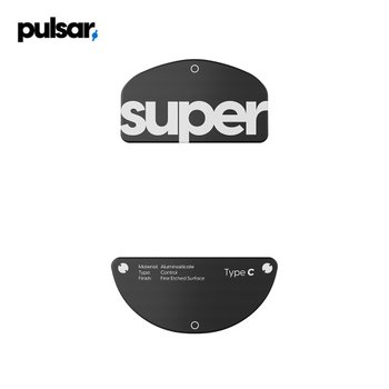 펄사 Susanto-X 타입-C 블랙 수산토 슈퍼글라이드 유리 마우스피트 Superglide Type-C Black