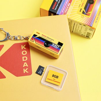 코닥 선물박스 차메라 키체인 키링 디지털 카메라 + SD카드 세트 (종류 랜덤)