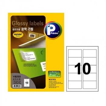 V8250-100 062QXQ99 인기 프린텍 광택라벨