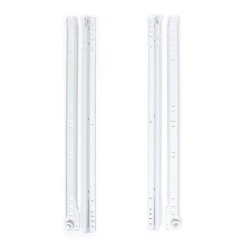 서랍레일 백색 철레일 400mm 1조/가구 싱크대 옷장 책상서랍 슬라이딩레일 교체 수리 철물용품